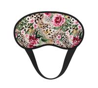 Cubreojos ajustable con estampado de leopardo y tigre animal para dormir, cómodo, sin presión y transpirable