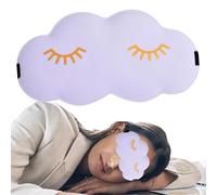 Cubreojos para dormir, venda para dormir - Funda para dormir en forma de nube de espuma plegable ciego - Venda ergonómica multifuncional con botón ajustable, cómoda funda para dormir para avión