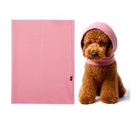 Cubreorejas de perro para baño, color rosa, alivio de la ansiedad, orejas silenciosas para perros, calmantes, mascotas, gatos, perros, diadema, protección para la cabeza (grande)