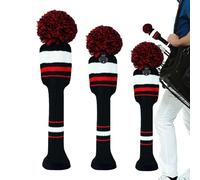 Cubrepalos De Golf - 3 Piezas Protectora Antirayaduras A Rayas - Protectores Lavables para Palos De Golf | para Maderas Driver Híbridos Todas Las Marcas Hogar Exterior Parque Viajes