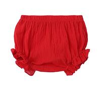 Cubrepañal Bebe Niña con Volantes Cubre Pañales de Algodón Bloomers Bragas de Color Sólido Ropa Interior de Entrenamiento Pantalones Cortos Holgados Verano para Niñas Y Niños Ropa Recien Nacido