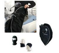 Cubrepiernas para scooter impermeable compatible con SYM HD2 200 Parannanza para llevar cubierta para piernas universal cubierta térmica acolchada con piel sintética