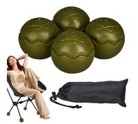 Cubrepies de silla de camping, cubrepies de silla de exterior - Protectores de pies de silla de goma que absorben los golpes | Fundas protectoras de pies de silla versátiles