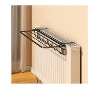 Cubreradiadores Modernos Sin Taladros Cubre Radiadores Madera Resistente Calor Pequeño Tapa Radiadores para Salón Dormitorio Pasillo Del Hogar(Black,55x21x10cm)