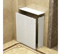 Cubrerradiador moderno con rejilla de lamas y repisa para sala de estar | Cubrerradiador decorativo para sistemas de calefacción por vapor, ideal para vestíbulos(15.7x31.5x5.9in)