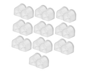Cubretacones Transparentes L 10 Pares PVC Antideslizantes para Mujer | Protector de Tacon Zapatos de Baile, Protectores de Tacones Altos Talones