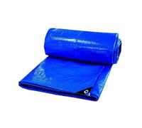 Cubretodo Múltiples Usos 320 x 370 cm con Ojales Duradera Resistente Lona de Tejido Impermeable Esquinas Reforzadas para Leña, Muebles, Jardín, Piscinia, Vehículos, Azul