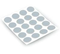 Cubretornillos adhesivo redondo para agujeros de muebles, suelos, armarios, escritorios - Cubre agujero tornillo colorido - Paquete de 20 cubretornillos color gris claro