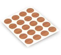 Cubretornillos adhesivo redondo para agujeros de muebles, suelos, armarios, escritorios - Cubre agujero tornillo colorido - Paquete de 20 cubretornillos color cerezo