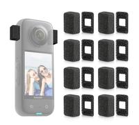 Cubreviento de micrófono para Insta360-8 piezas para Insta360 X3 X4, cubierta de reducción de ruido de viento premium para audio nítido, fácil instalación y diseño duradero, compatible con cámara X3 o