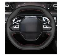 Cubrevolante Funda para Volante Coche, Accesorio para Peugeot E-208, 508, 208, 3008, 4008, 5008, 2016 Fundas para Volante(Red Thread)