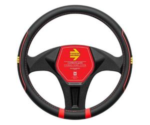 Cubrevolante Momo Fast negro rojo