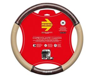 Cubrevolante Momo Truck Luxury Wood beige