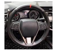Cubrevolante para Toyota para Camry para Avalon 2019 para Corolla 2019-2020 para RAV4 2019 Funda Volante Coche Negra Antideslizante para Hacer Tú Mismo Fundas para Volante(Estilo 3)
