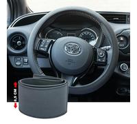 Cubrevolante Soft Skin Negro Ecopiel Negra Microperforada Volantes Diámetro
