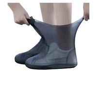 Cubrezapato De Silicona 4 pares de fundas de goma for zapatos contra la lluvia, reutilizables, antideslizantes, de silicona, impermeables, for uso en exteriores. Para Lluvia Caminos Fangosos(Grey,34-4