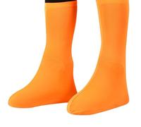 Cubrezapatos anti lluvia | Cubiertas protectoras elásticas reutilizables para botas - Funda para botas de paseo - Para Ciclismo Senderismo Trabajo Escalada Camping Correr Jardinería, NARANJA,