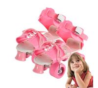 Cubrezapatos de cuatro ruedas ajustables - Patines de cuatro ruedas desmontables para exteriores, equipo de entrenamiento de equilibrio para principiantes con de correa ajustable y seguro