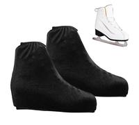 Cubrezapatos de patinaje artístico profesionales - terciopelo elástico S M L XL | Tallas 28-42 Protección Para Botas Para Niños Y Niñas Niños Práctica De Patines De Ruedas Competición Negro 1 Par