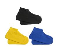Cubrezapatos Impermeables, 3 Pares Reutilizable Protector Calzado lluvia, Goma Cubrezapatos Impermeable, Reutilizable Antideslizante Silicona Cubrezapatos para Lluvia,Día de Nieve, Caminos Fangosos