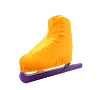 Cubrezapatos para patines artísticos Cubiertas for botas de patinaje artístico profesional, cubiertas for zapatos patín Hockey sobre hielo, protectores for ruedas(Golden yellow,L (size 39-43))