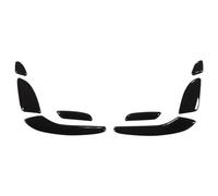 Cubrir rayones Ajuste De La Cubierta Del Interruptor Botón Asiento Puerta Coche Trim Black Para Mercedes Para Benz E C GLC Cl W213 W205 X253 Auto Sticker