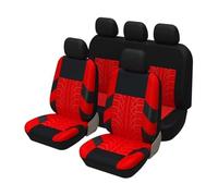 CUBRXEBAT 9 Piezas Cuero Funda Asiento Coche, para Citroen C1 C2 C3 C4 C5 C6 C4L DS3 DS4 DS5 DS6 Berlingo Picasso Jumpy Cómodo Transpirable Delanteros y Traseros Coche Cubreasientos Accesorios,C