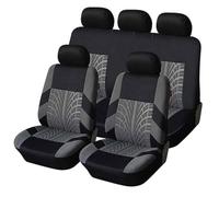 CUBRXEBAT 9 Piezas Cuero Funda Asiento Coche, para Mazda 3 5 6 323 626 CX-3 CX-4 CX-5 CX-7 CX-9 Axela 6 RX8 7 MX3 Cómodo Transpirable Delanteros y Traseros Coche Cubreasientos Accesorios,A