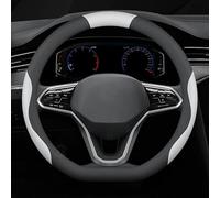 CUBRXEBAT Funda Volante Coche per Alfa Romeo Giulia 2017-2021, Coprivolante in Pelle per Volante Auto Protezione Antiscivolo Custodia Volante,A-D