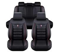 CUBRXEBAT Fundas Asientos Coche para Dodge Collar Caliber Journey Ram 1500 2500 de Cuero Sintético Premium, Juego Completo de Fundas para Coche con Airbag Compatible,A