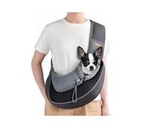 Cuby Pet Sling Carrier for Small Dogs Cats,Drawstring & Zipper Security Hook Triple Designs