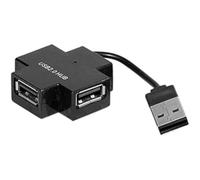 Cuc Exertis Connect 021111 USB 2.0 Negro hub y concentrador - concentradores y concentradores (USB 2.0, USB 2.0, USB, Negro, 50 mm, 50 mm)