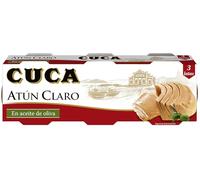 Cuca Atún Claro en Aceite de Oliva, 3 x 65g