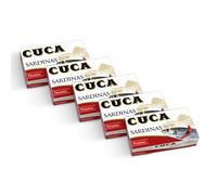 Cuca Sardinas en conservas picantes. Pack de 5 latas de 120gr