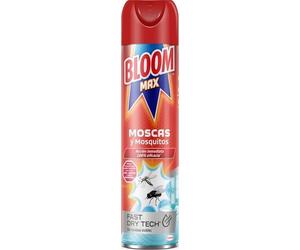 Cucal Bloom Max Aerosol contra moscas y mosquitos 400 ml, insecticida en aerosol contra insectos voladores, acción inmediata, 100% eficacia (en contacto directo)