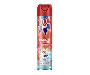 Cucal Bloom Max Aerosol contra moscas y mosquitos 400 ml, insecticida en aerosol contra insectos voladores, acción inmediata, 100% eficacia (en contacto directo)