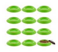 Cucarachas - Plato Isópodos, Juego 12 Tazones Colores | Doce Cuencos Antideslizantes Terrario | Recipientes Comida Invertebrados Pequeños, Hábitat