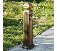 CucCe Columna de agua de acero inoxidable Grifo de agua for jardín con columna al aire libre,Fuente for hidrante resistente a la intemperie for patio y(65cm/26 in)