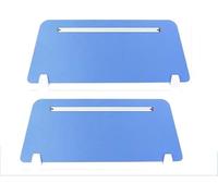 CucCe Divisor de privacidad de Escritorio, 2 Piezas, Panel de Escritorio acústico, partición, Reduce el Ruido y Las distracciones visuales, ranurado for Oficina(BLU,100X30cm)