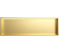 CucCe Nicho Negro de Acero Inoxidable, con LED, no Requiere Azulejos, for Estante de Almacenamiento de Ducha de baño(Champagne Gold,92x32x12.5cm)