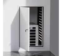 CucCe Panel de acceso Puerta Panel de acceso de plomería con cerradura y llave, Escotilla de puerta de inspección de conductos HVAC, Tablero de puertas de acceso blanco(50x70cm)