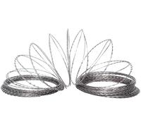 CucCe Vallas de alambre de púas Bobina de alambre de espino galvanizado de acero inoxidable, antiescalada y antirrobo, barrera protectora, 20 m