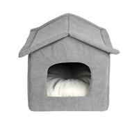 Cuccia a casetta per cani e gatti modello Everyday in tessuto vellutato Ferribie