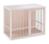 Cuccia da Interno per Cani DOG FORT, Legno FSC, Sbarre in Alluminio, Chiusura di Sicurezza