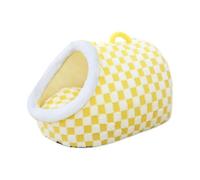 Cuccia Gruta Pantufla Gato Fondo Antideslizante Ultra Suave Lavable | Cama de refugio acogedora para perros pequeños y medianos, tamaño interior, caseta, manta refugio suave de felpa