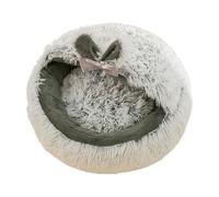 Cuccia Per Gatti Con Tana - Cuccia Con Cupola Rotonda Per Gattini | Rifugio Caldo Antiscivolo Invernale Per Cuccioli Animali Domestici | Casetta Morbida Per Interni Esterni Balcone Camera Da
