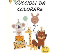 CUCCIOLI DA COLORARE : Libro da Colorare con Disegni Facili e Divertenti per Bambini Copertina flessibile 110 pagine