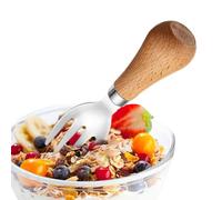 Cuchaino para niños, utensilios para niños con mango de madera seguro - Material alimentario, diseño compacto, ideal para viajes, fiestas y bodas