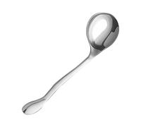 Cuchara adaptativa - Mango curvado de acero inoxidable 304, 19 x 4,2 cm | Ayuda ergonómica para alimentación con cabeza curvada | Apoyo alimentario compatible para personas mayores, niños, terapia de