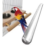 Cuchara alimentadora para loros - Guía de alimentación para pájaros de acero inoxidable largo, colgante duradero para loros y pájaros pequeños | Suministros esenciales de alimentación y